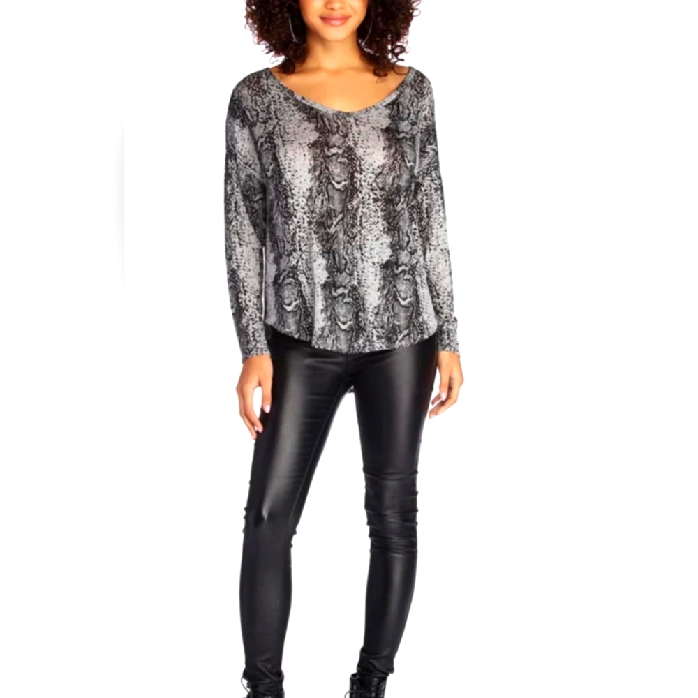 (S)🌺Northern Relections🌺 Boho High/Low Hem Blouse
